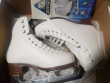 Jackson Ultima Excel Figure Ice Skates White, Kids Youth Size 2 #JS1291!