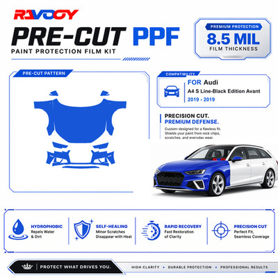 Precut PPF Clear Bra Kit For Audi A4 S Line-Black Edition Avant 2019-2019