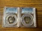 1958 WASHINGTON 25C PCGS MS66 LOT OF 2 COINS