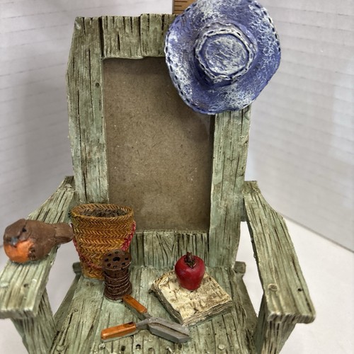 Hallmark Marjolien Bastin Adirondack Chair Picture Frame Lime Green Chair W/bird - Bild 8 von 12
