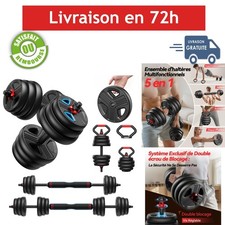 FEIERDUN Kit Haltères Réglables 10/15/20/25/30/40kg Musculation