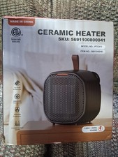 Riscaldatore Spaziale Elettrico, Piccolo Riscaldatore per Uso Interno, 1200W PTC Porta Riscaldamento Rapido