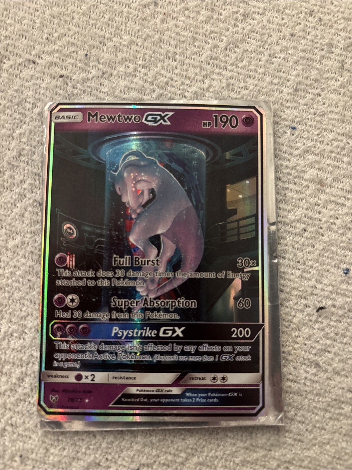 Pokemon Card Mewtwo Gx Secret Shining 
