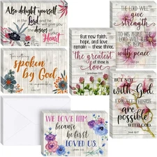 BEST PAPER GREETINGS Inspirational Cards with Envelopes - 60 60-pack, Multi 