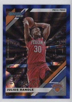 2019-20 Panini Donruss Press Proof Blue Laser 35/49 Julius Randle #131 1o2