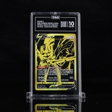 2020 Pokemon Sword & Shield UPC #076 Black Star Promo Zacian V Gold TAG 10 (972)