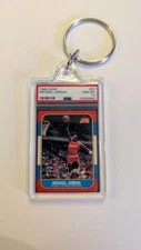 1986 Fleer Michael Jordan Rookie PSA 10 Keychain!