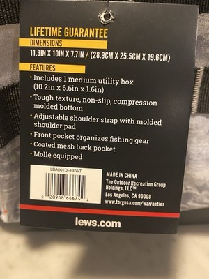 Lew's Utility Tackle Bag - Medium, White