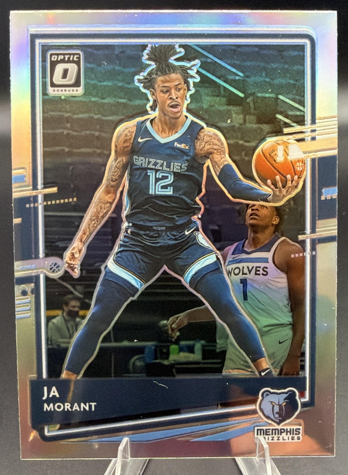 2020-21 Panini Donruss Optic Ja Morant #117 Holo Prizm Grizzlies