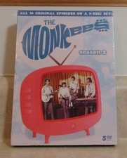 The Monkees Season 2 DVD 26 Episodes 5 Disc Bonus Features Rhino New Sealed