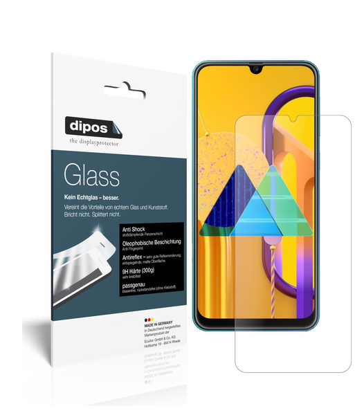 2X Schutzfolie FüR Samsung Galaxy M21 Matt - Anti-Shock 9H Folie Dipos Glass-image
