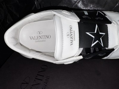Valentino Garavani VLTN Star Open Sneakers White Black Sneakers