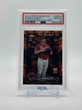 2024 Topps Chrome Update - ANDREW ABBOTT  Orange/Black Lava Lamp  /15  -  PSA 10