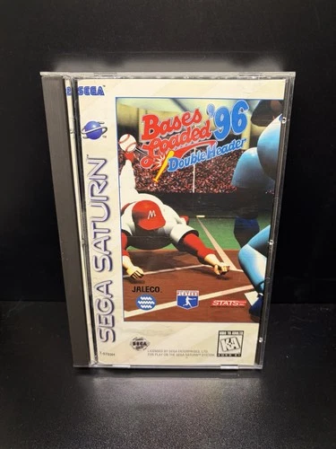 Bases Loaded 96: Double Header Sega Saturn Complete CIB Game Very Good Condition