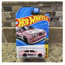Hot Wheels Ford Sierra Cosworth 1987 HW Euro Pink 1:64 Diecast Special Edition