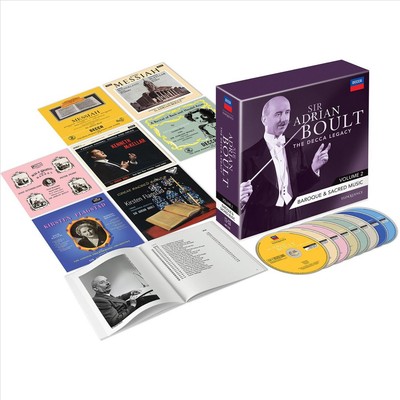 ADRIAN BOULT SIR ADRIAN BOULT: THE DECCA LEGACY, VOL. 2 - BAROQUE & SACRED MUSIC