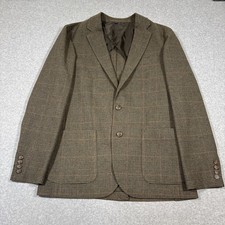 NWT J Crew Men Sz 40 Slim-fit Plaid Wool-Blend Patch-Pocket Blazer Coat 498
