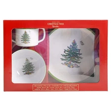 Spode Christmas Tree  Melmac/Melamine Child's Set 10843141