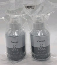 Canon GI-20 Ink 2 Bottle Pack Black  for Continuous ink Megatank Printers