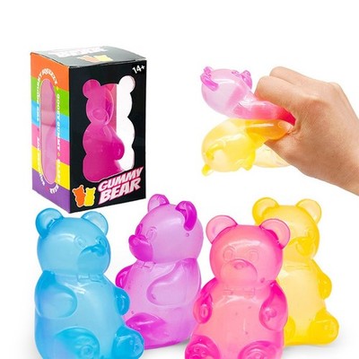 Needoh Gummy Bear Squishy Squeeze Sensory Fidget Stress Relief Toy