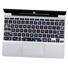 Keyboard Cover Skin for HP Chromebook 11 x360 11.6,G2/G3/G4/G5/G6 Spaceman