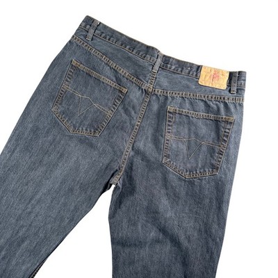 Members Property Men's Normcore Straight Leg Jeans Dark Wash Workwear 40x31