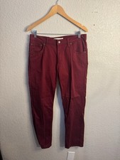 Levis 511 Boys Slim Fit Jeans 16H 34X28 Burgundy