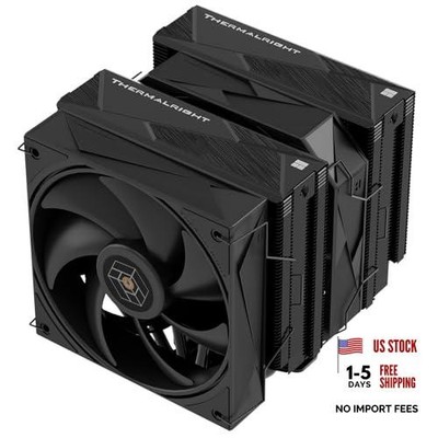 Royal Pretor 130 Black CPU Cooler,158mm High, Dual Towers and Dual RP130 BLACK