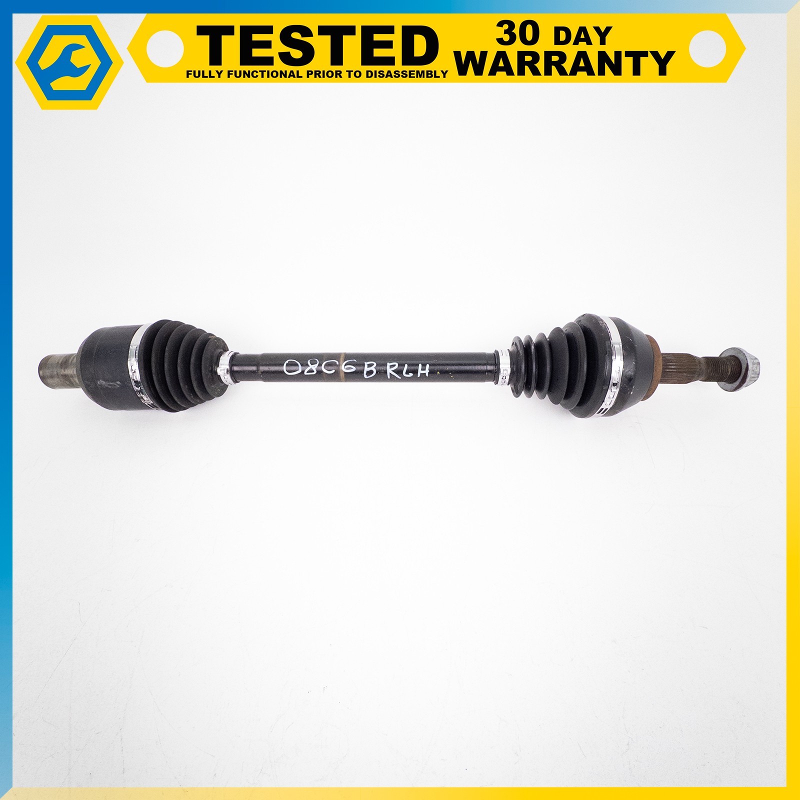 05-13 CHEVROLET CORVETTE C6 XLR REAR LEFT AXLE HALF SHAFT UNIVERSAL JOINT OEM