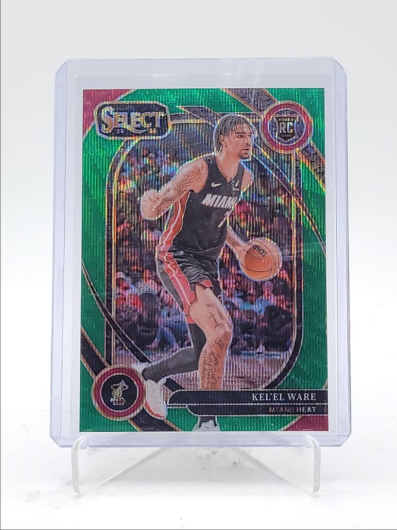 KEL'EL WARE 2024-25 SELECT COURTSIDE ROOKIE GREEN WAVE PRIZM RC /50 Q5686