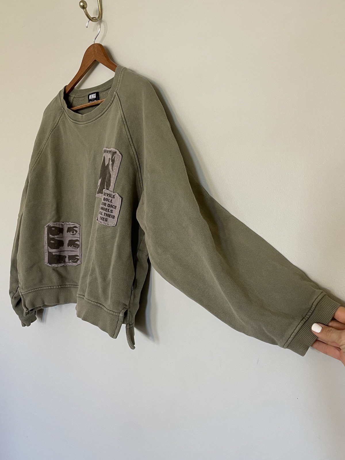 Minga London Patchwork Oversized Boxy Sweatshirt.… - image 2