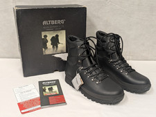 British Army Altberg Defender High Liability Black Leather Boots - New & Boxed