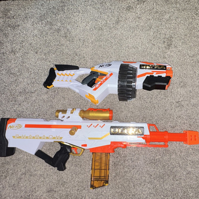 NERF Ultra One Motorized Blaster + Ultra Pharaoh Blaster Lot