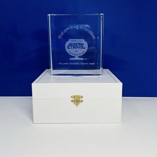 Arribas Brothers Crystal Cristal Display Plaque For Jeweled Swarovski Figurines