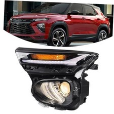 LH Halogen Type Headlights W/LED DRL Without LED Low Beam Left Driver Side