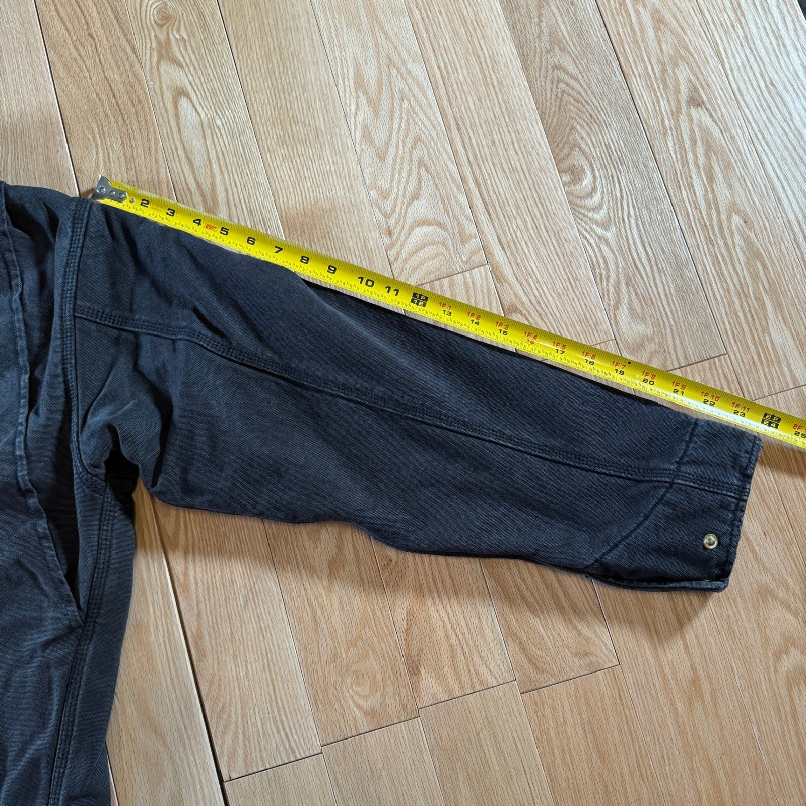 Elwood Petrol Workwear Cropped Flannel Lined Jacket Black Adult Medium NWT