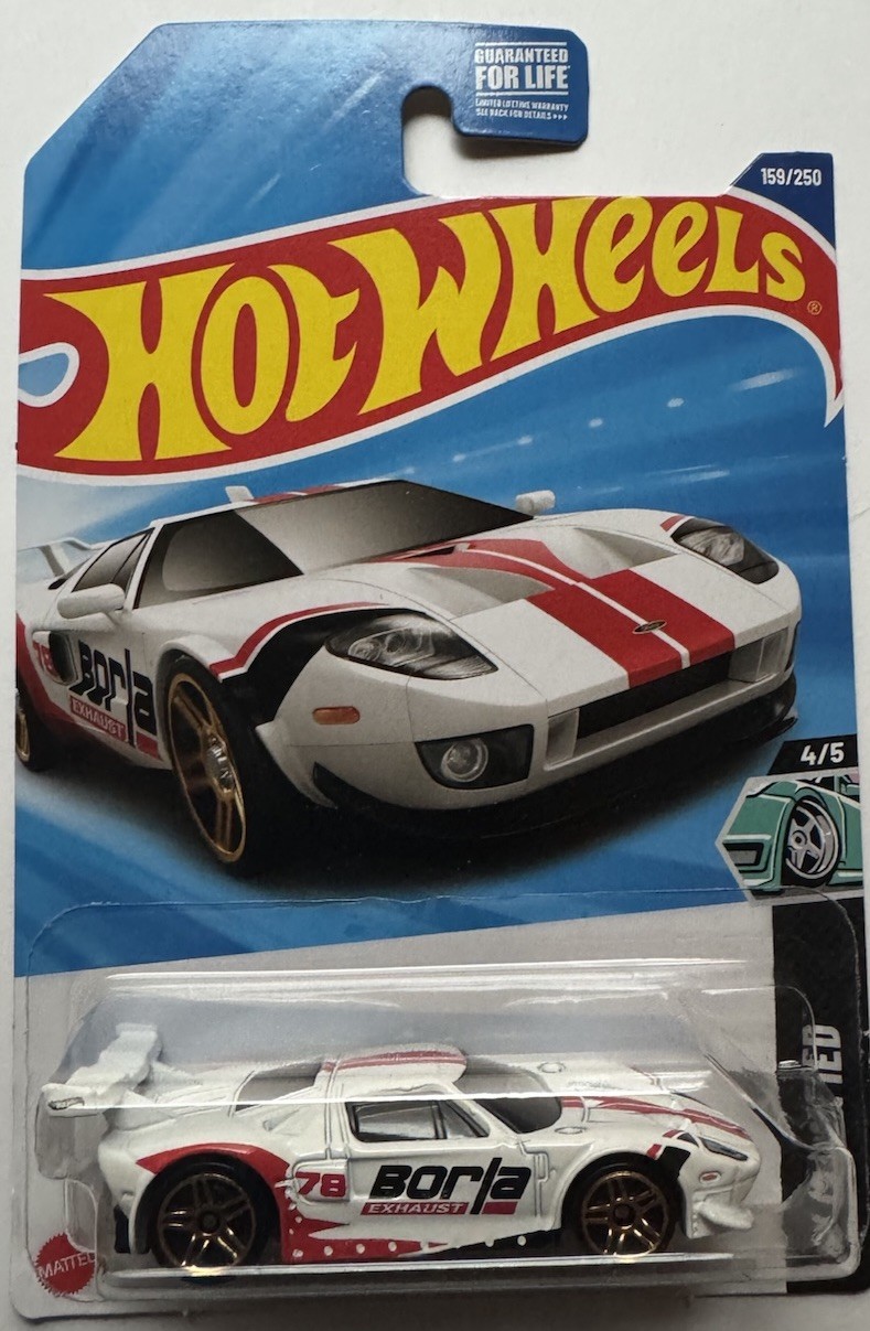 2025 Hot Wheels HW Modified Ford GT Diecast Car 159 of 250 Limited Edition