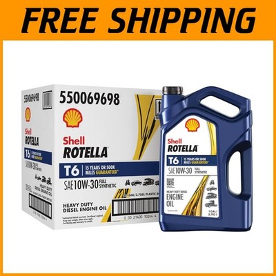 Shell Rotella T6 10W-30 Diesel Engine Oil, 1 Gal 3 Pack^