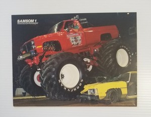SAMSON 1 MONSTER TRUCK POSTER  1985 PINUP Magazine page + SHAZAM Puller Power