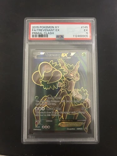 Pokémon TCG Trevenant EX Full Art Holo Ultra Rare XY Primal Clash PSA 5 145/160