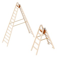 Layher Holzstehleiter 1038 Stehleiter Handwerkerleiter Leiter Werkzeugtasche