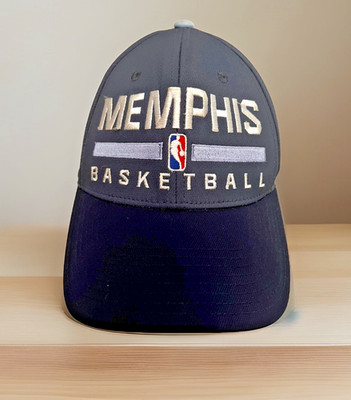Memphis Grizzlies NBA Fitted Cap Hat by adidas Size L/XL Gray Body Blue Bill