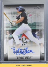 2017 Leaf Perfect Game National Showcase 1/1 Ryder Green #BA-RG1 Auto 3h9