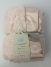 NWT Cloud Island Target Pink Satin Silk Edge Trim Plush Luxe Baby Blanket 2021