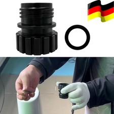 Schwarzer Adapter Kunststoff für Sodastream Kristallglas bis Plastikflasche DE