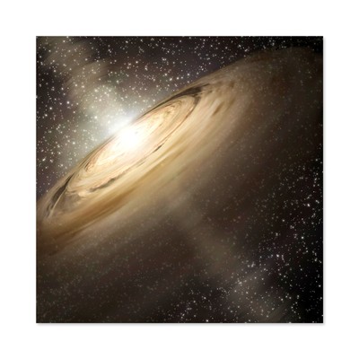 Weltraum NASA Formation Stern Planet System Illustration Wandbild Leinwandbild 24x24