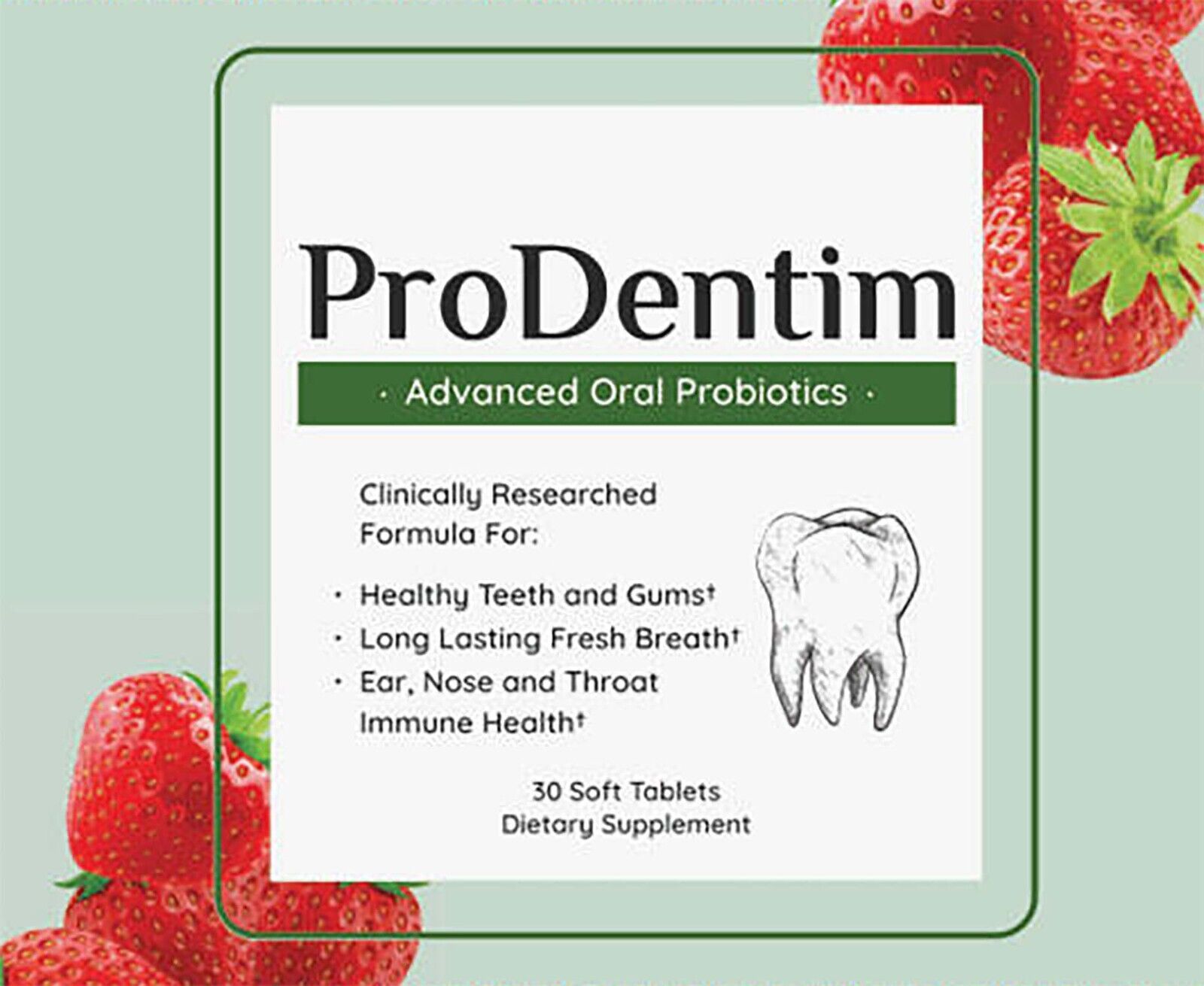 ProDentim Probiotics For Healthy Teeth And Gums - 30 Soft Tablets - Genuine