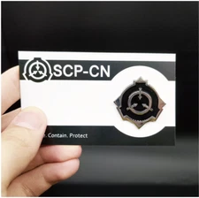 SCP Special Containment Procedures Foundation Cosplay Badge Metal Brooch Pin