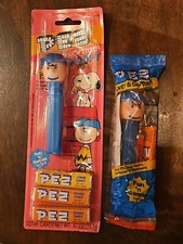 2X PEANUTS CHARLIE BROWN 1950 1966 VINTAGE PEZ CANDY DISPENSER 4.9 SLOVENIA! e69