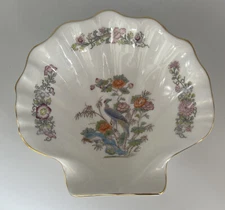 Wedgwood Kutani Crane Shell Shaped Dish Bone China England Discontinued Mint